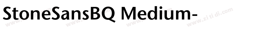 StoneSansBQ Medium字体转换
